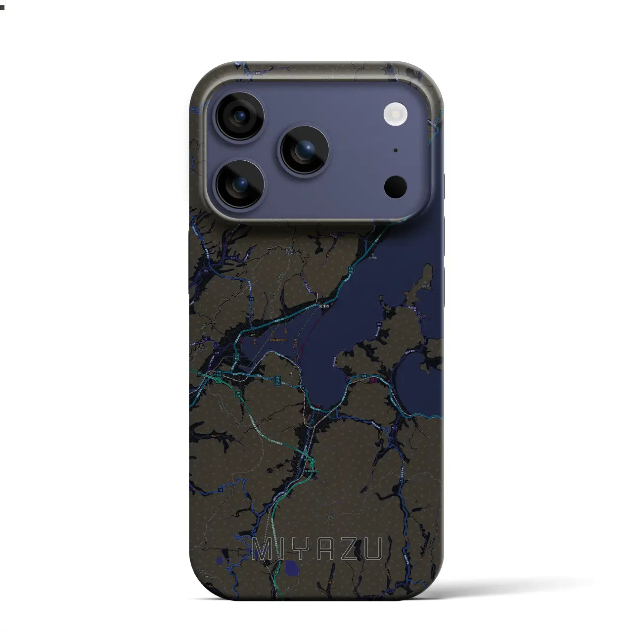 【宮津(京都府)】地図柄iPhoneケース(バックカバータイプ)