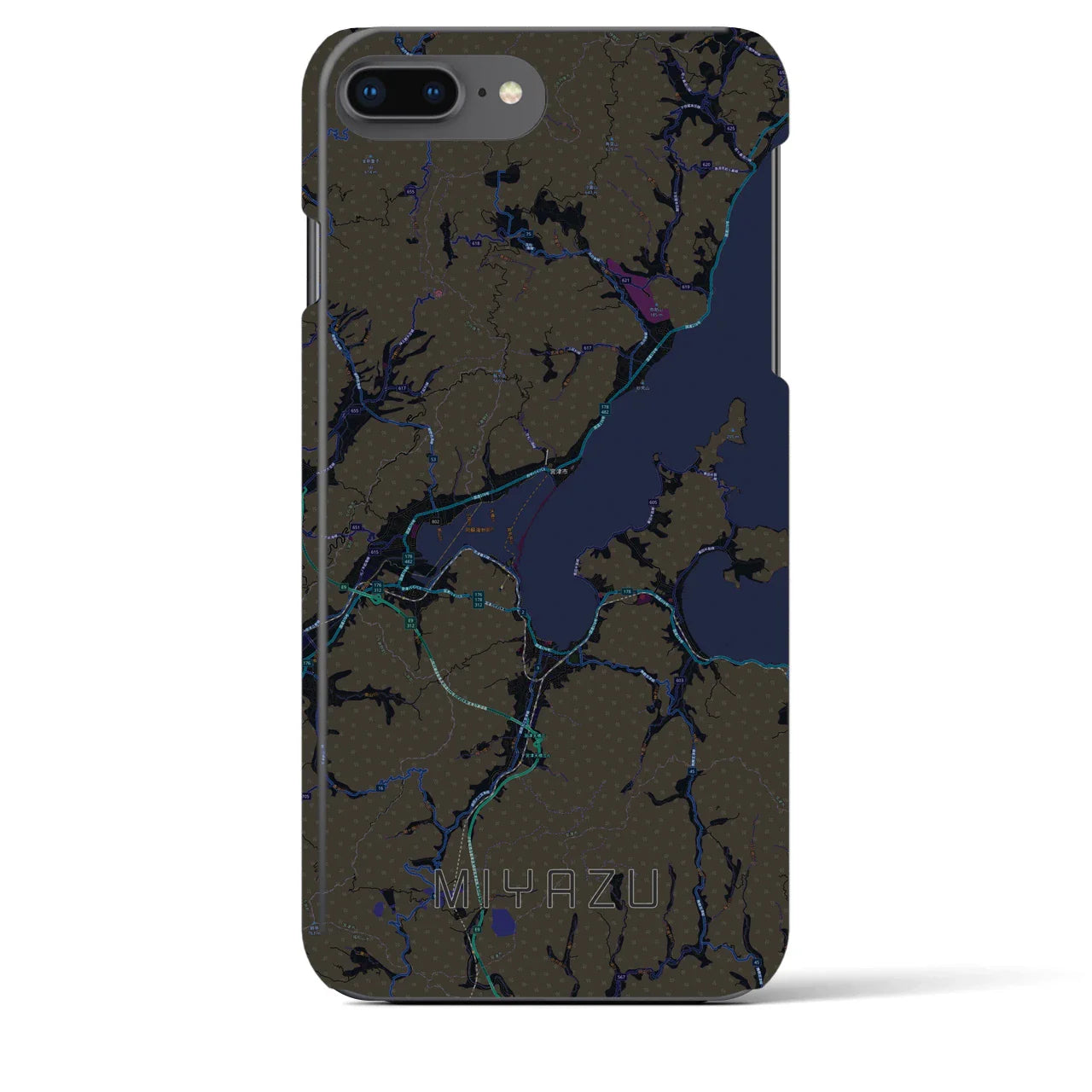 【宮津(京都府)】地図柄iPhoneケース(バックカバータイプ)