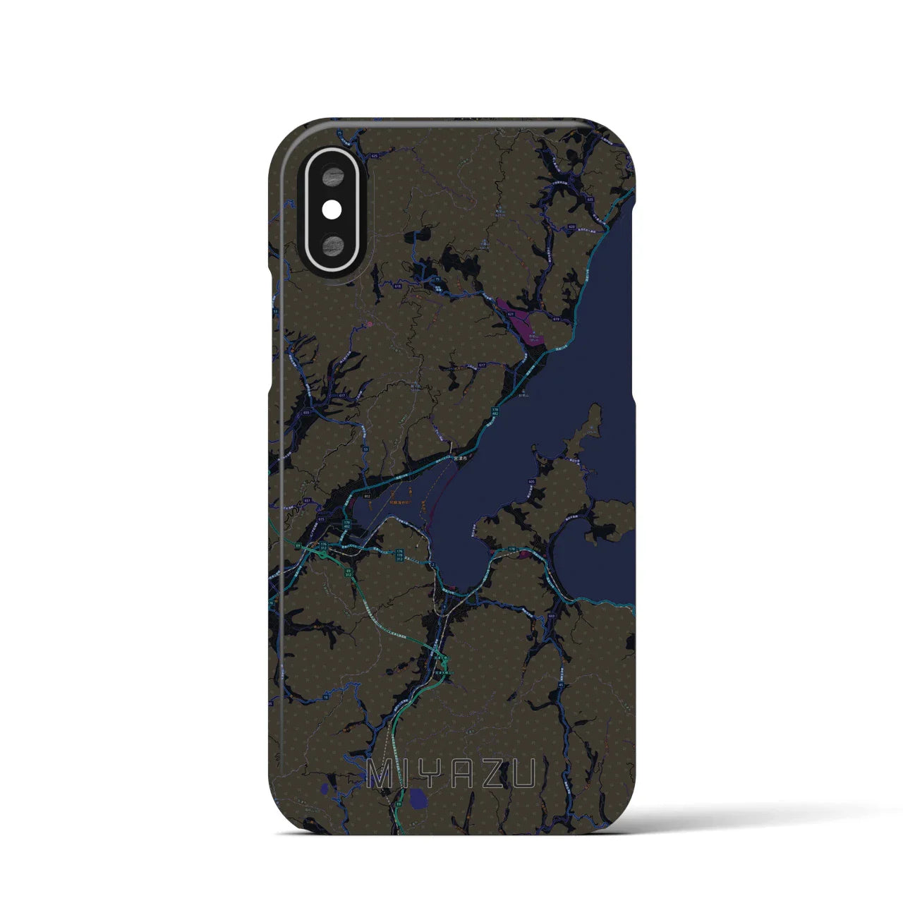 【宮津(京都府)】地図柄iPhoneケース(バックカバータイプ)