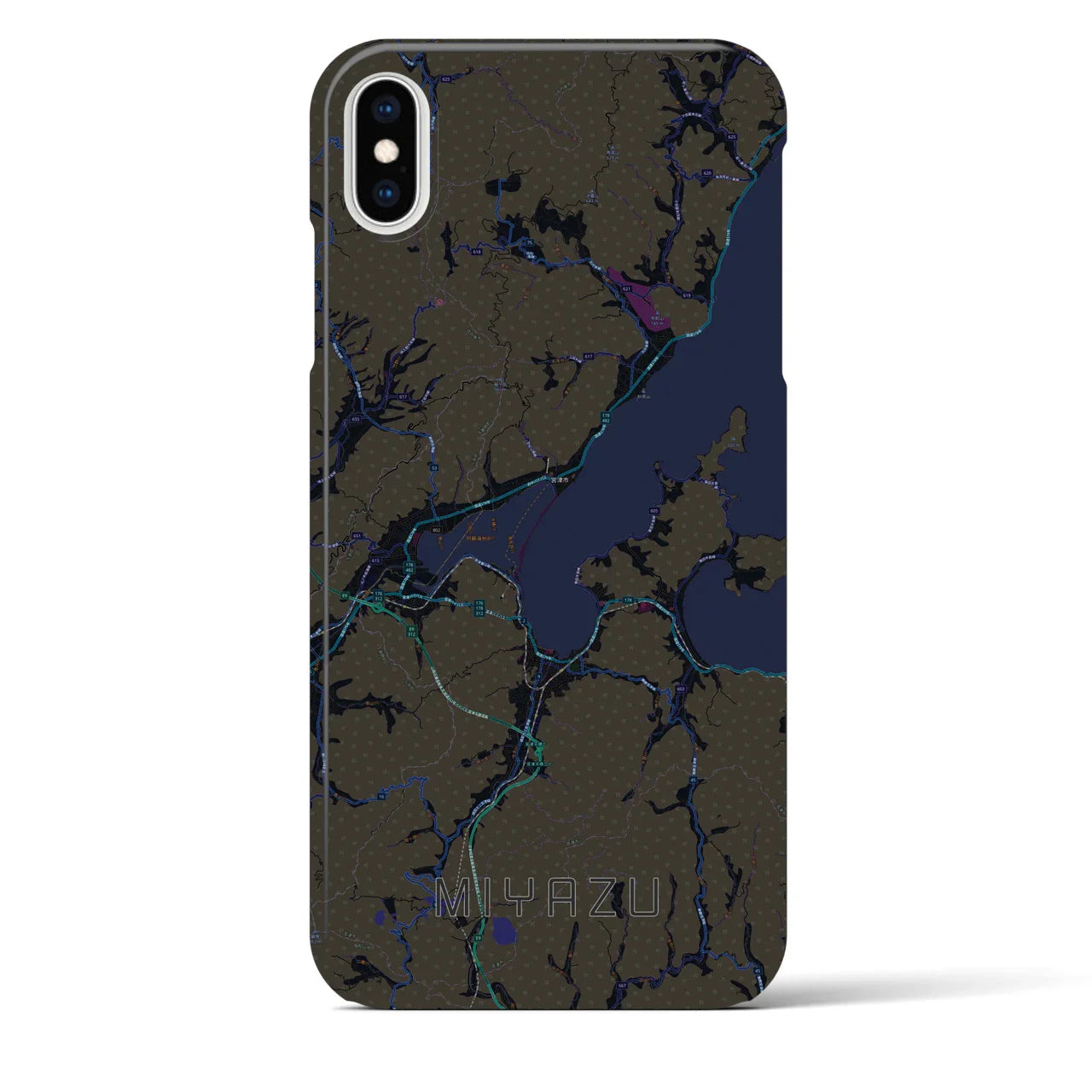 【宮津(京都府)】地図柄iPhoneケース(バックカバータイプ)