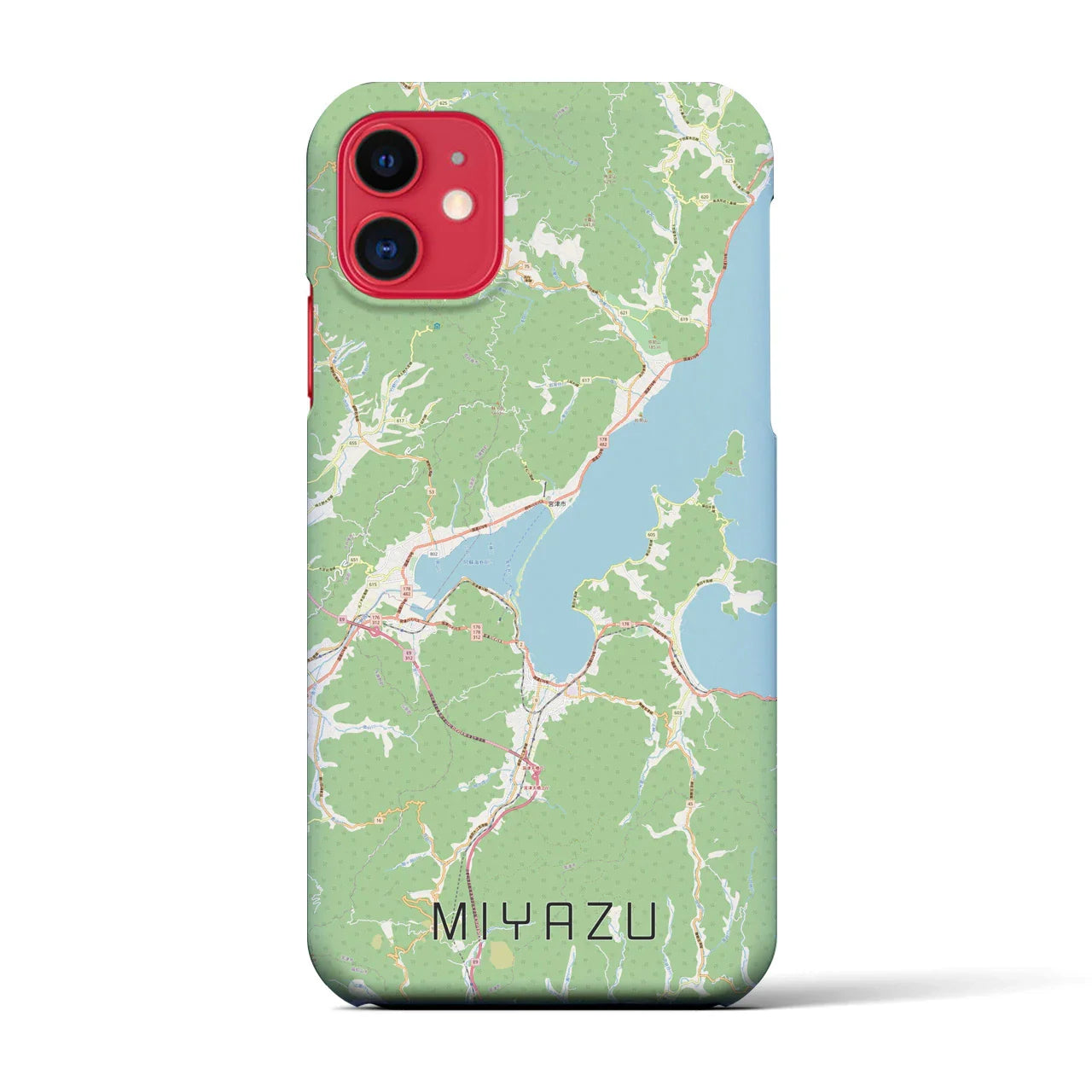 【宮津(京都府)】地図柄iPhoneケース(バックカバータイプ)
