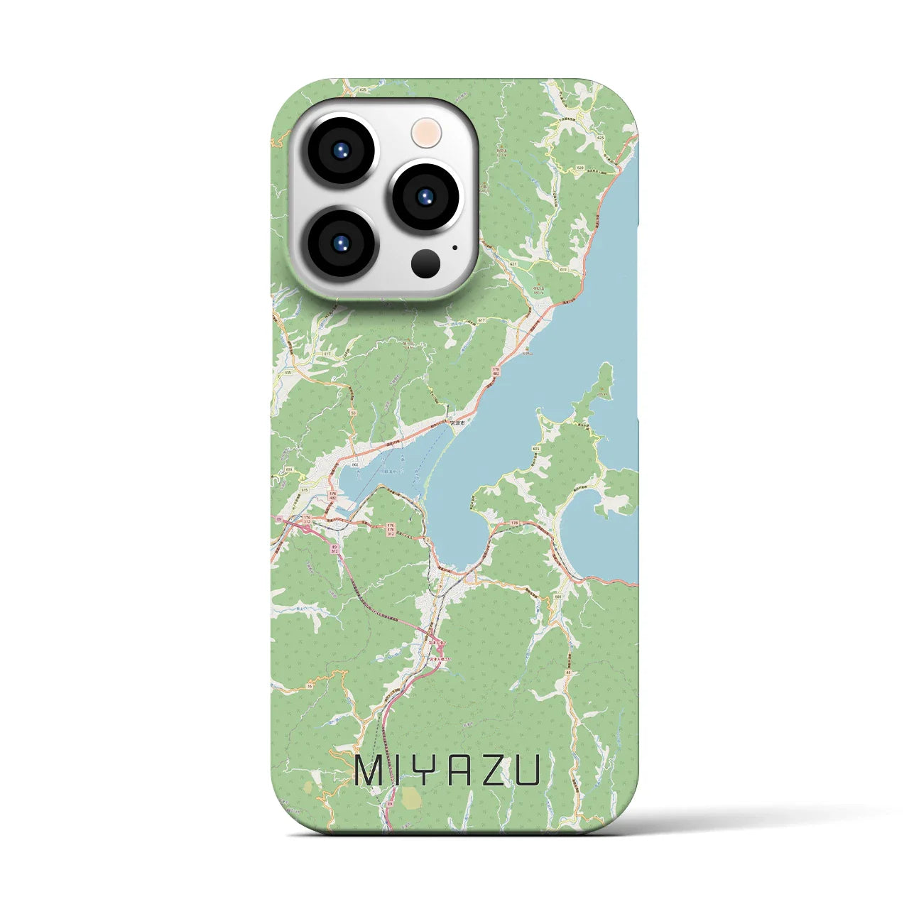 【宮津(京都府)】地図柄iPhoneケース(バックカバータイプ)