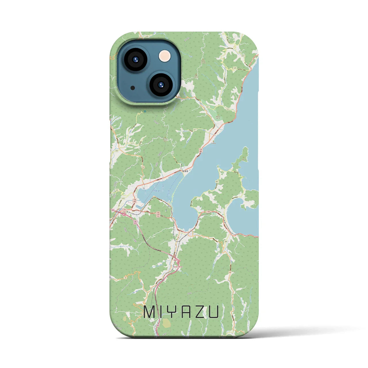 【宮津(京都府)】地図柄iPhoneケース(バックカバータイプ)
