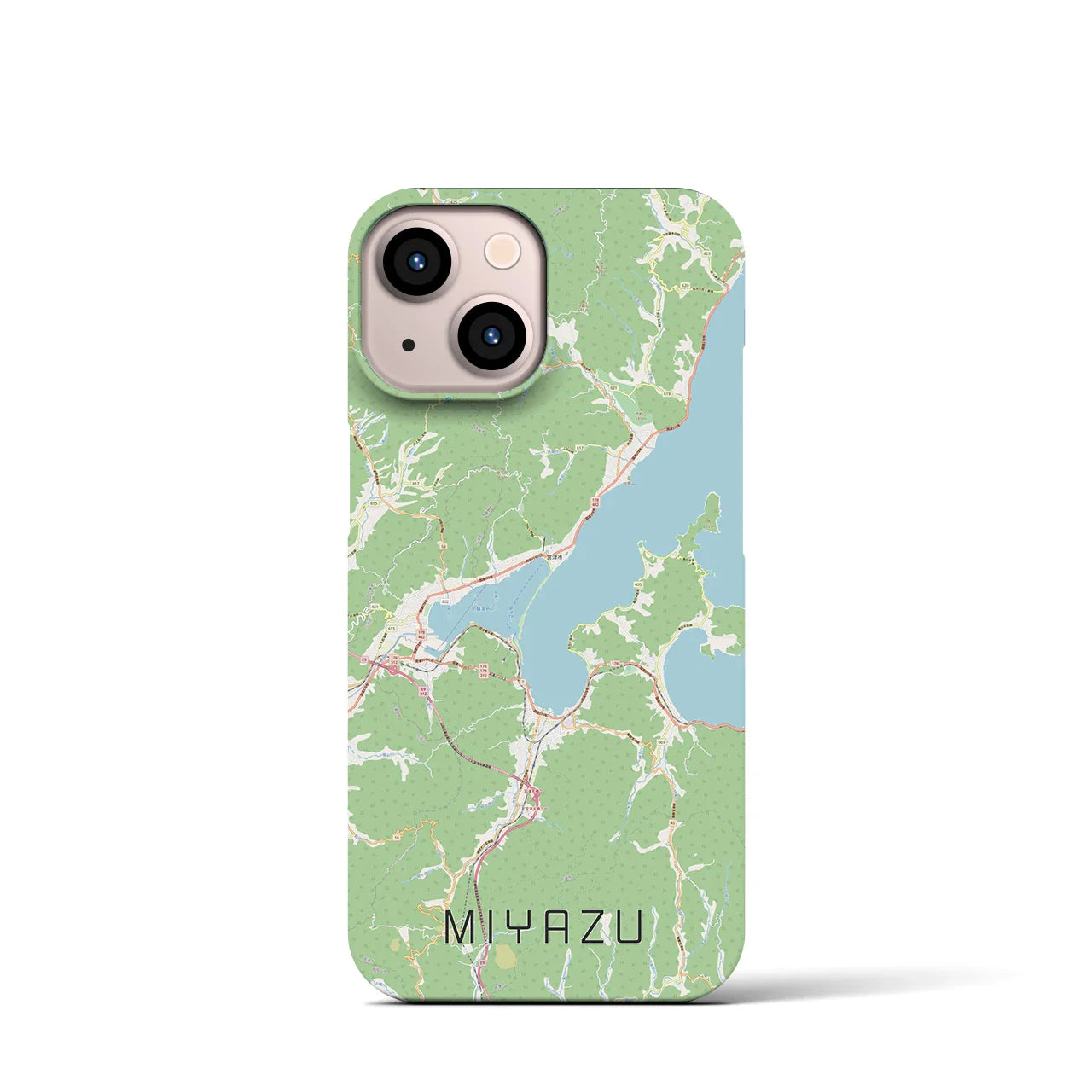 【宮津(京都府)】地図柄iPhoneケース(バックカバータイプ)