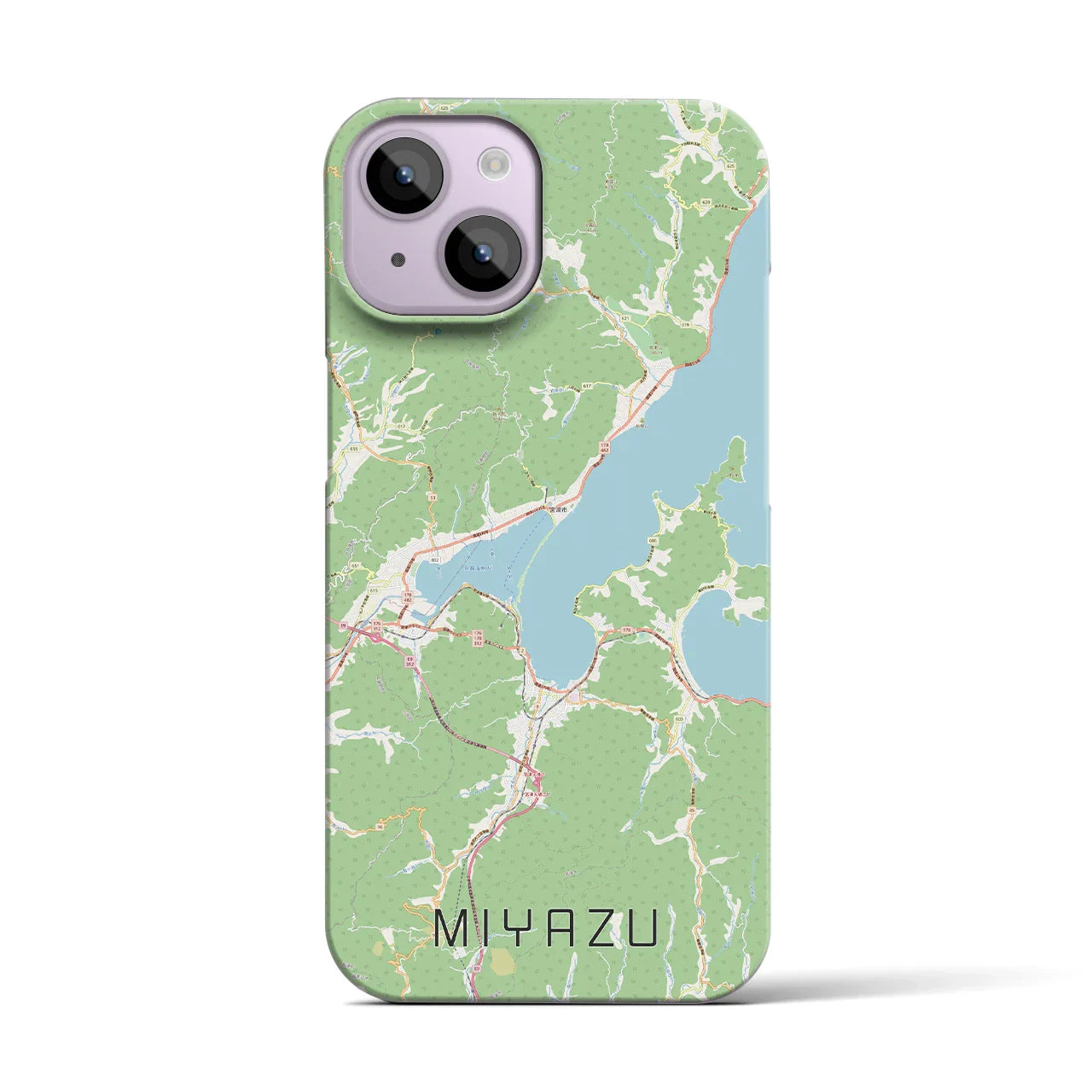 【宮津(京都府)】地図柄iPhoneケース(バックカバータイプ)