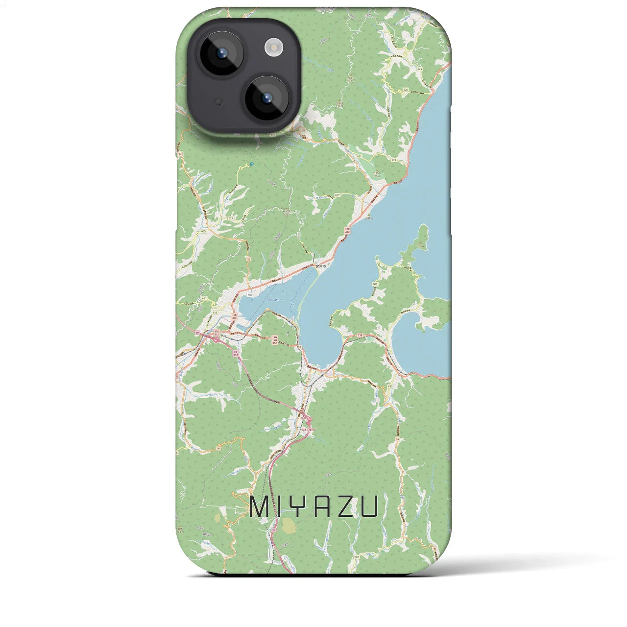 【宮津(京都府)】地図柄iPhoneケース(バックカバータイプ)