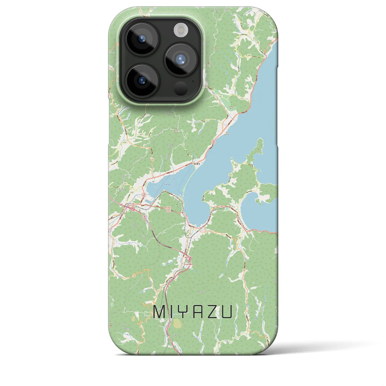 【宮津(京都府)】地図柄iPhoneケース(バックカバータイプ)