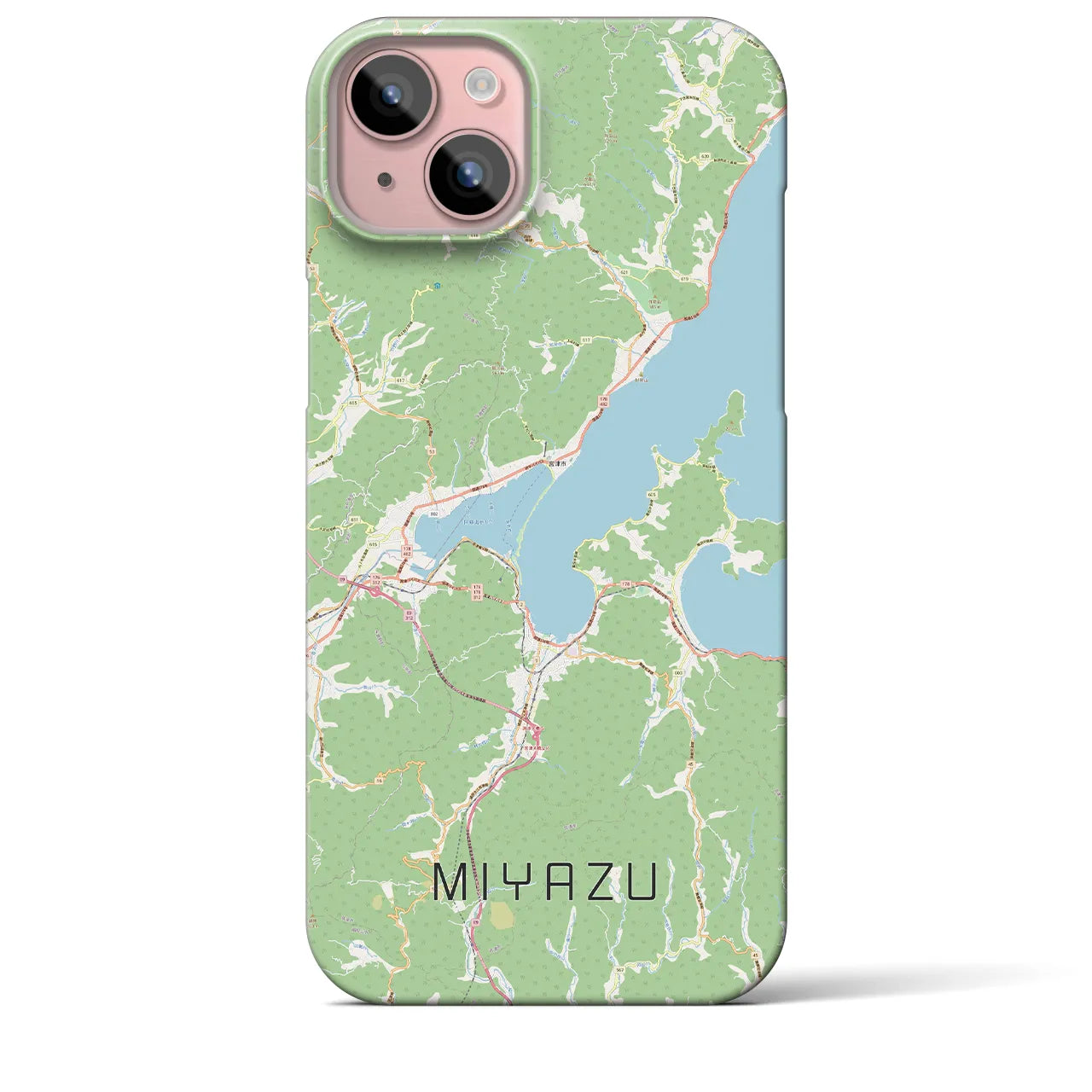 【宮津(京都府)】地図柄iPhoneケース(バックカバータイプ)