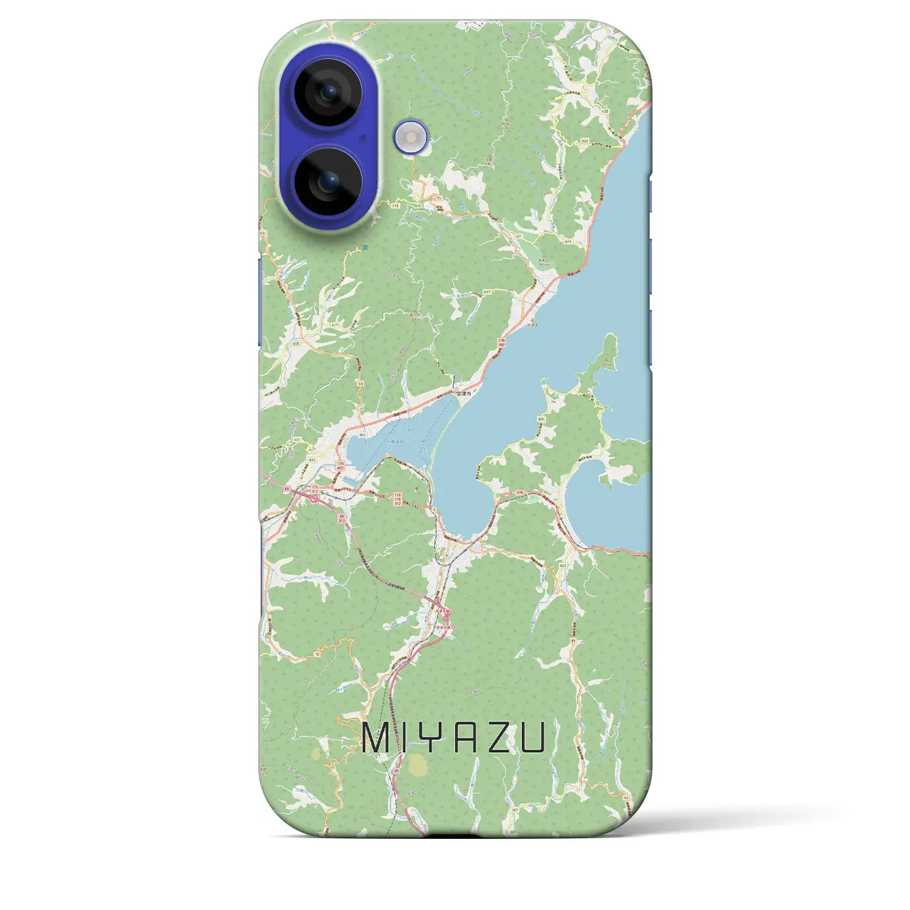 【宮津(京都府)】地図柄iPhoneケース(バックカバータイプ)