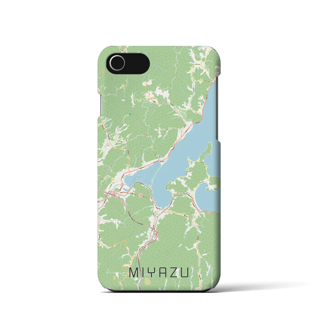 【宮津(京都府)】地図柄iPhoneケース(バックカバータイプ)