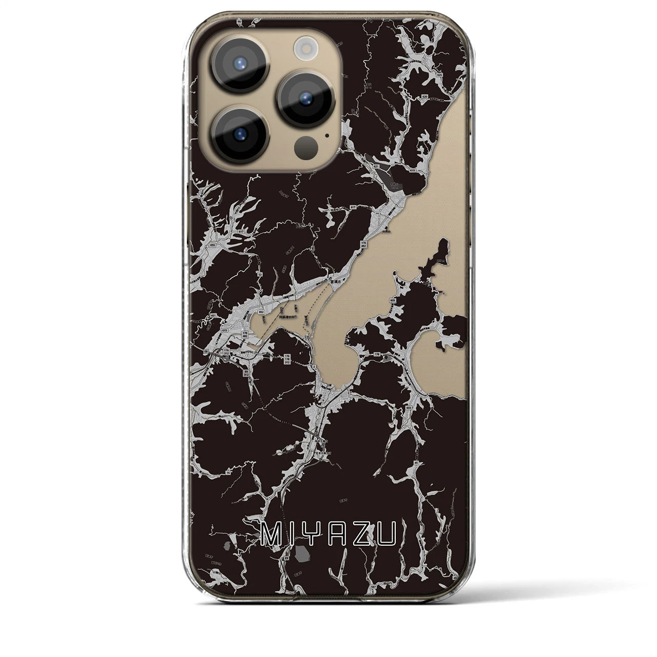 【宮津(京都府)】地図柄iPhoneケース(クリアタイプ)