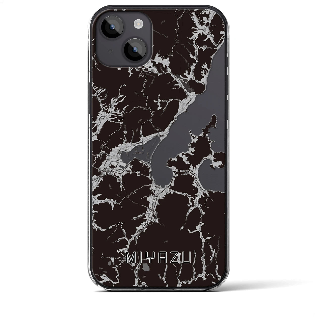 【宮津(京都府)】地図柄iPhoneケース(クリアタイプ)