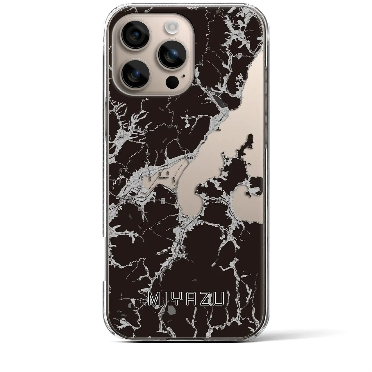 【宮津(京都府)】地図柄iPhoneケース(クリアタイプ)