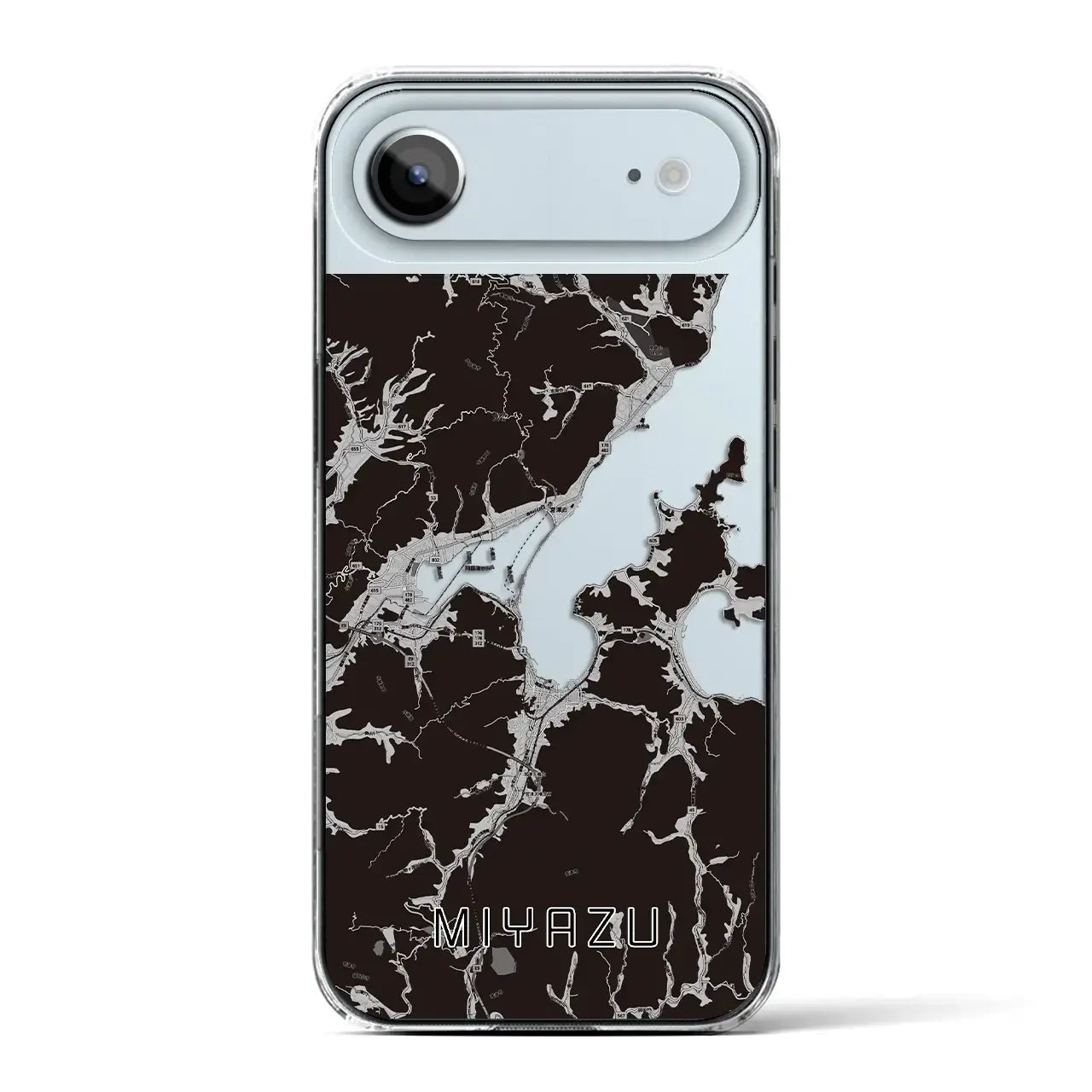 【宮津(京都府)】地図柄iPhoneケース(クリアタイプ)