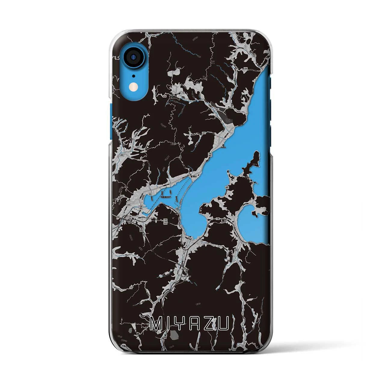 【宮津(京都府)】地図柄iPhoneケース(クリアタイプ)