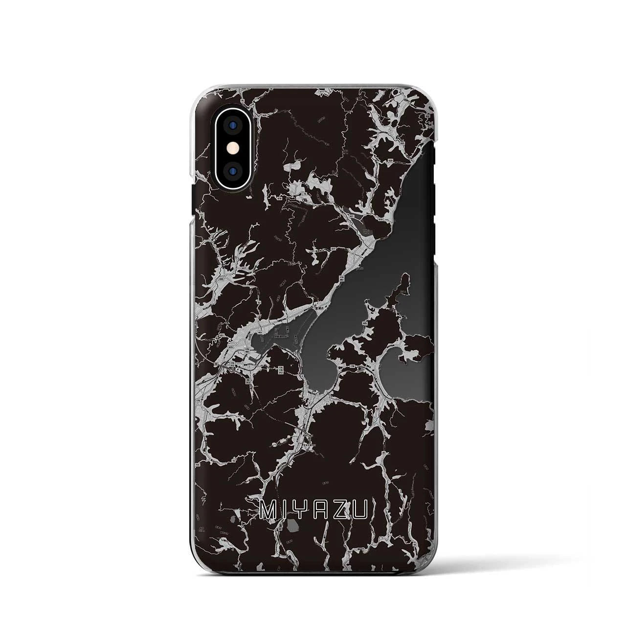 【宮津(京都府)】地図柄iPhoneケース(クリアタイプ)