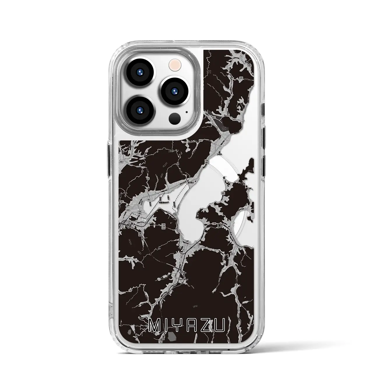 【宮津(京都府)】地図柄iPhoneケース(MagSafeタイプ)