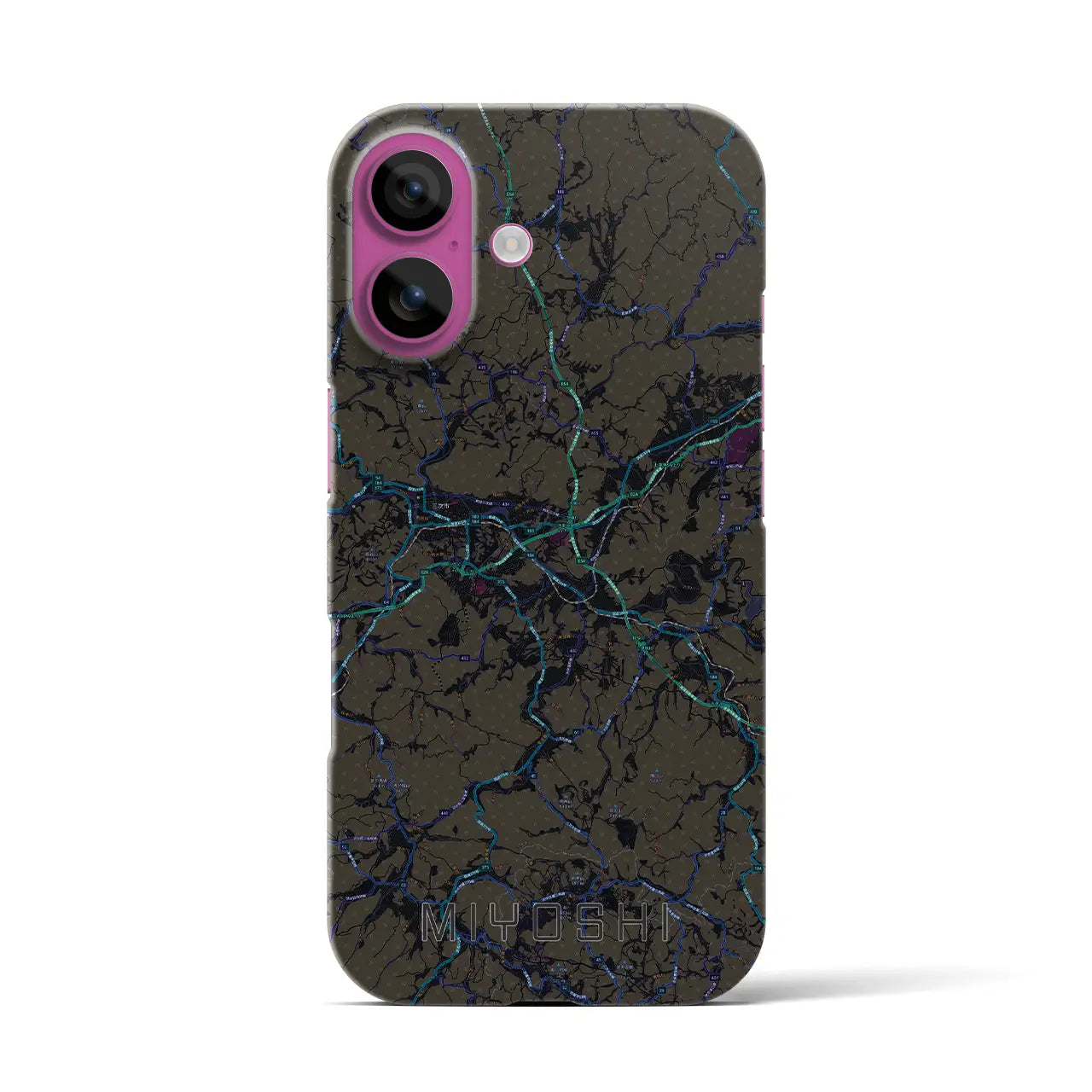 【三次(広島県)】地図柄iPhoneケース(バックカバータイプ)