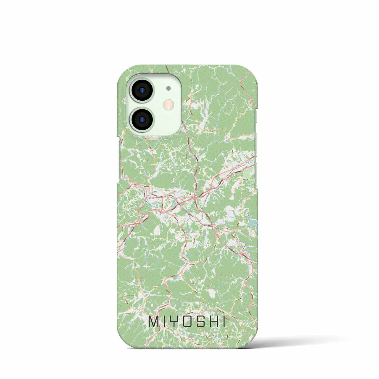 【三次(広島県)】地図柄iPhoneケース(バックカバータイプ)