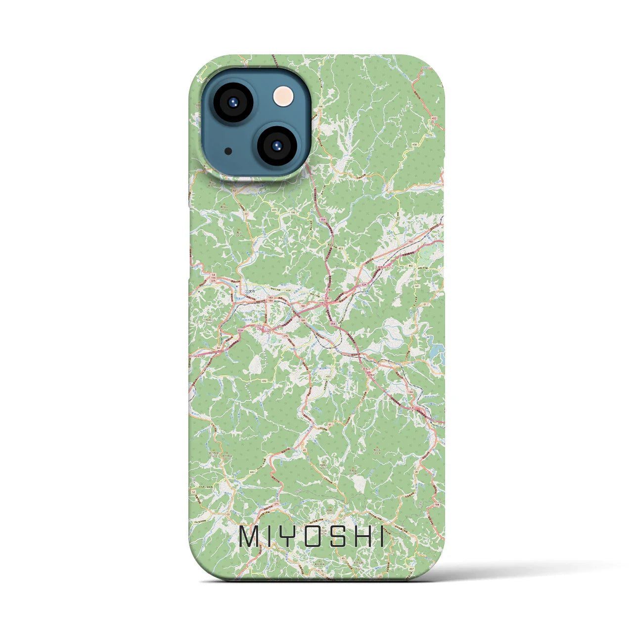 【三次(広島県)】地図柄iPhoneケース(バックカバータイプ)