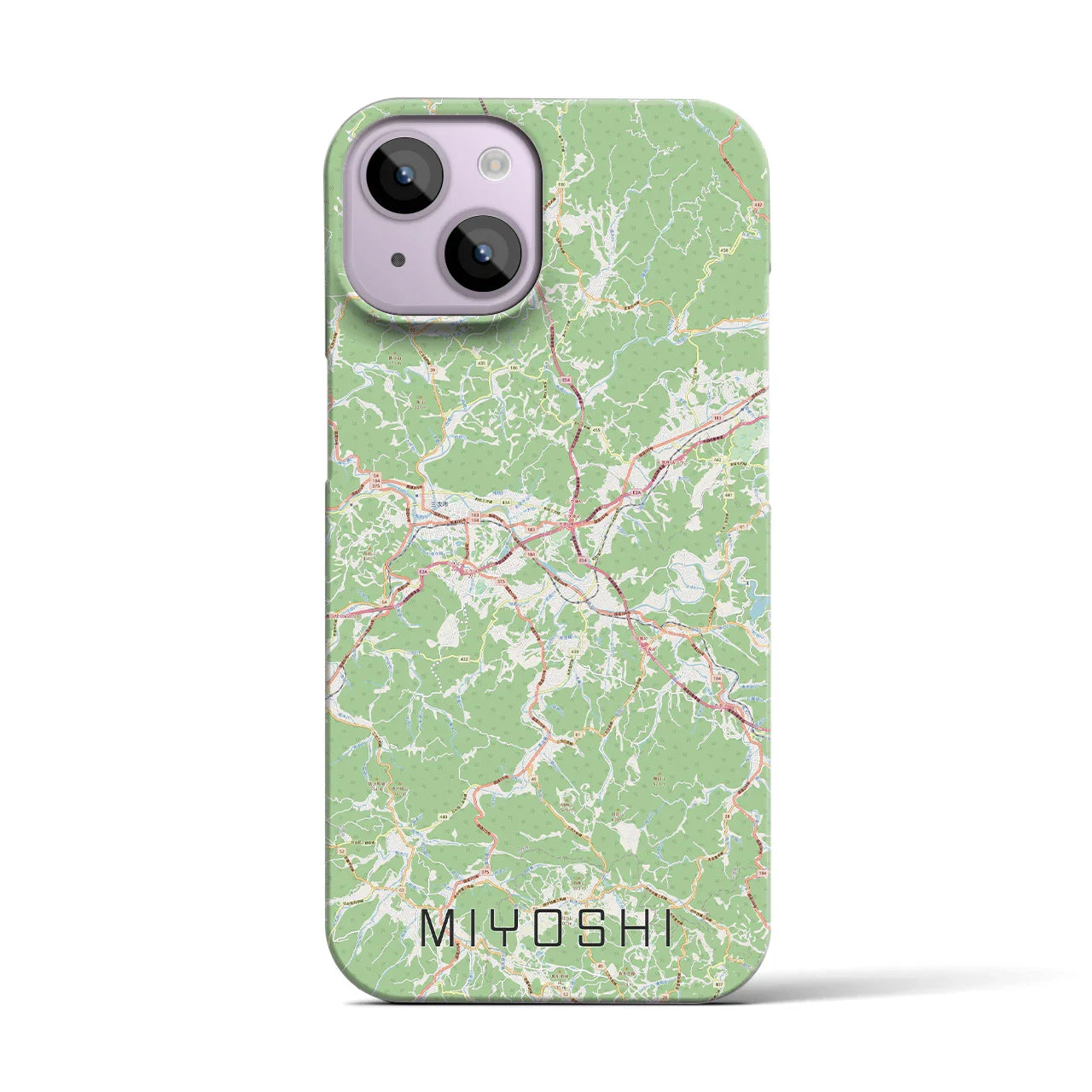 【三次(広島県)】地図柄iPhoneケース(バックカバータイプ)