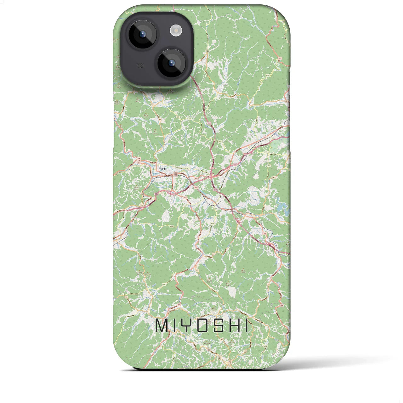 【三次(広島県)】地図柄iPhoneケース(バックカバータイプ)