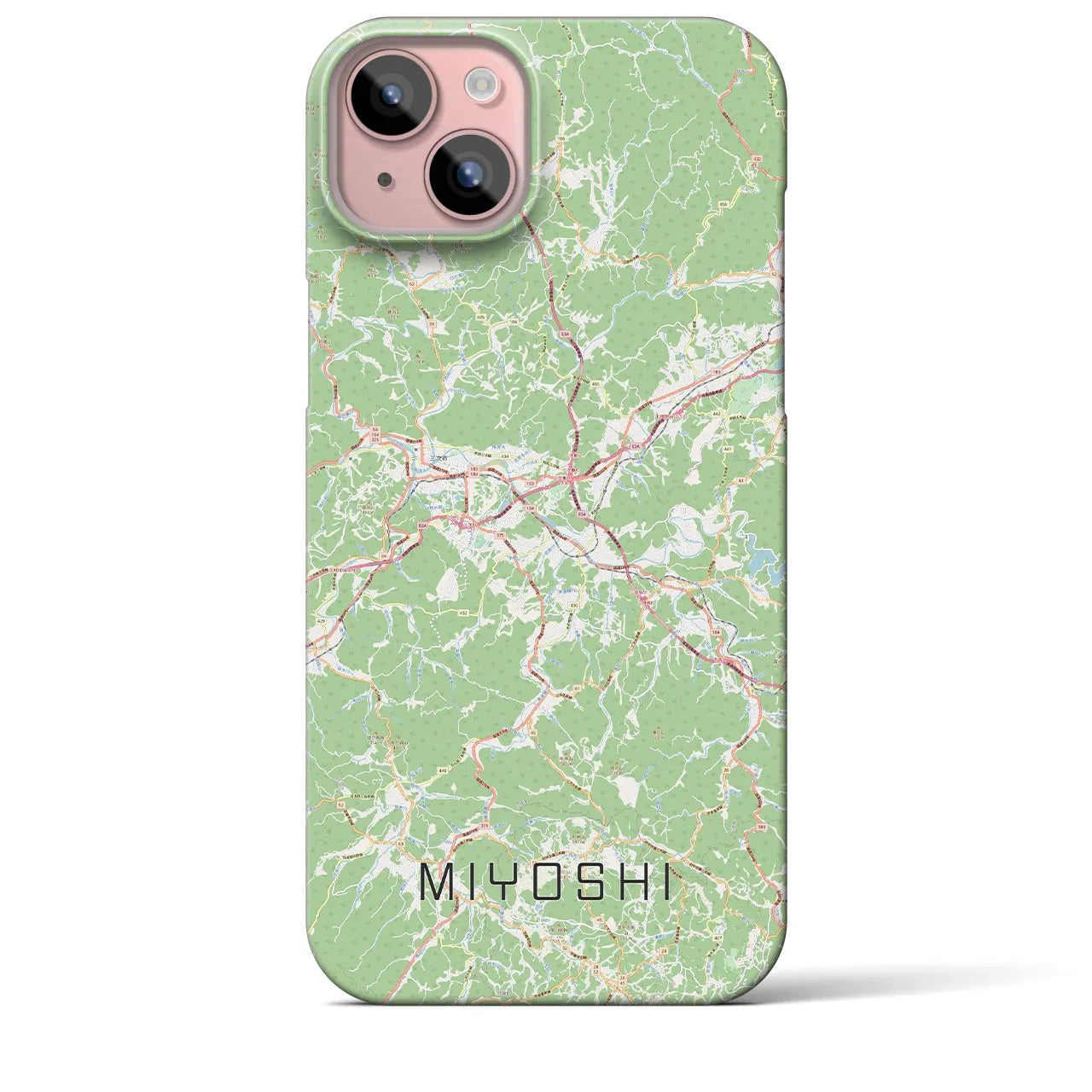 【三次(広島県)】地図柄iPhoneケース(バックカバータイプ)