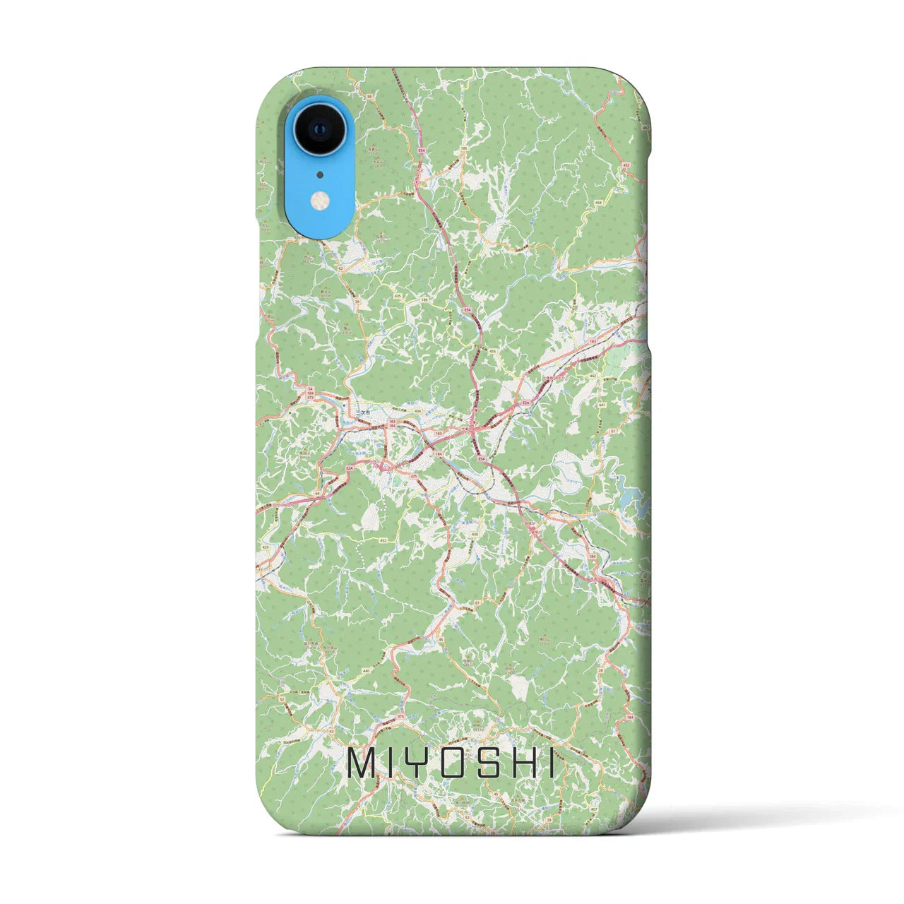 【三次(広島県)】地図柄iPhoneケース(バックカバータイプ)