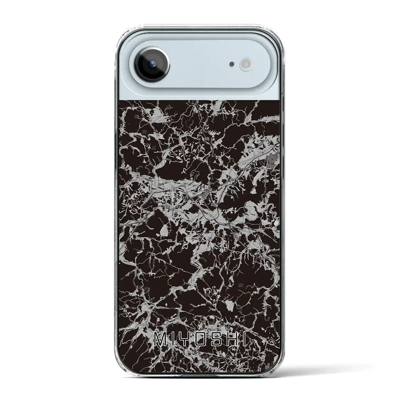 【三次(広島県)】地図柄iPhoneケース(クリアタイプ)