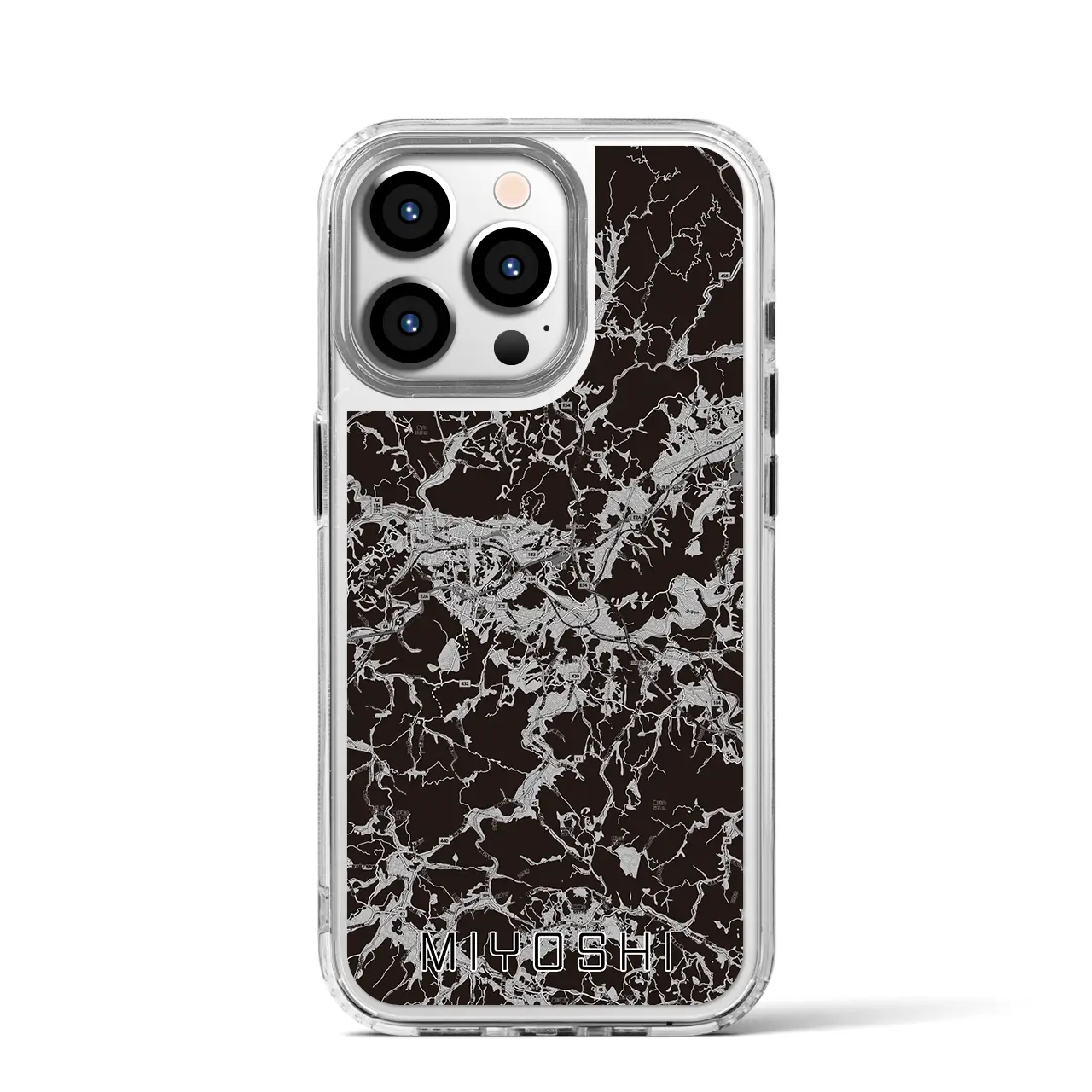 【三次(広島県)】地図柄iPhoneケース(MagSafeタイプ)