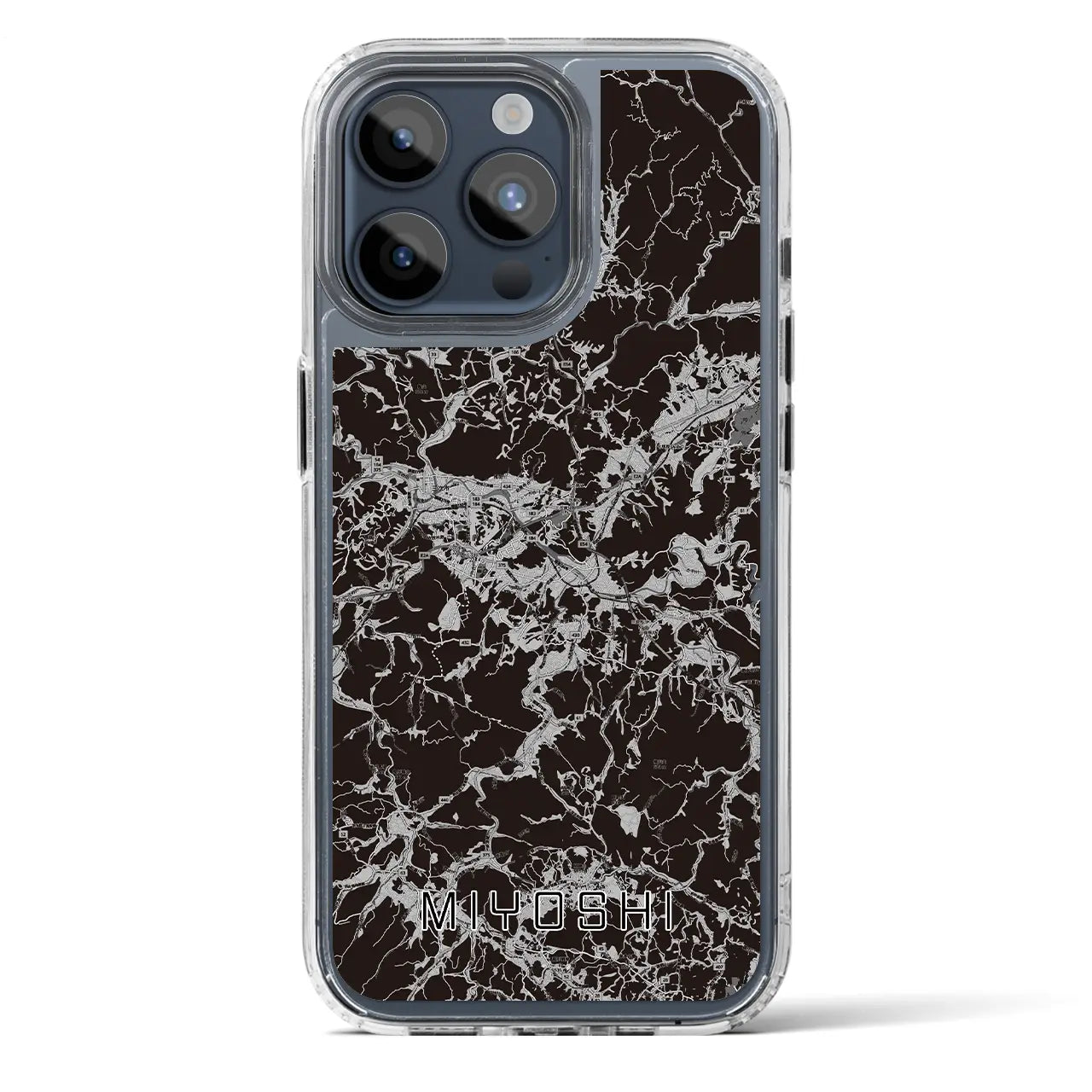 【三次(広島県)】地図柄iPhoneケース(MagSafeタイプ)