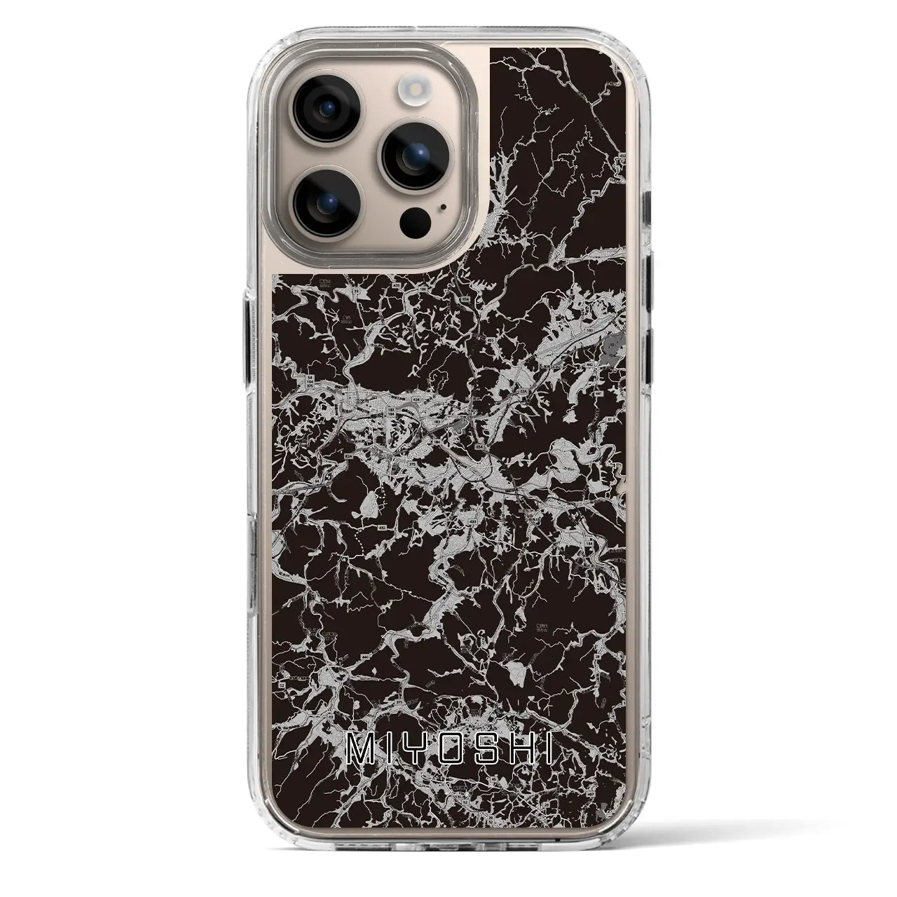 【三次(広島県)】地図柄iPhoneケース(MagSafeタイプ)