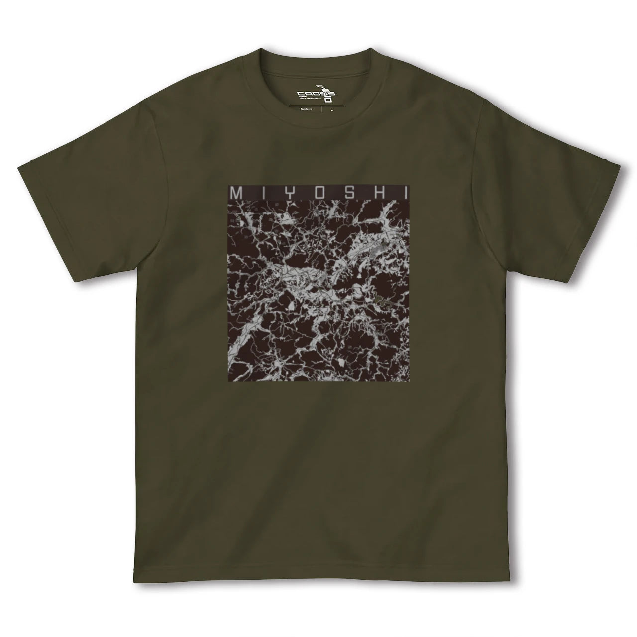 【三次(広島県)】地図柄ヘビーウェイトTシャツ