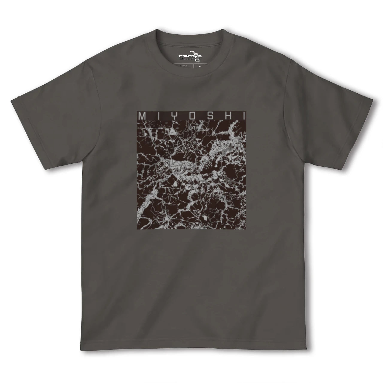 【三次(広島県)】地図柄ヘビーウェイトTシャツ