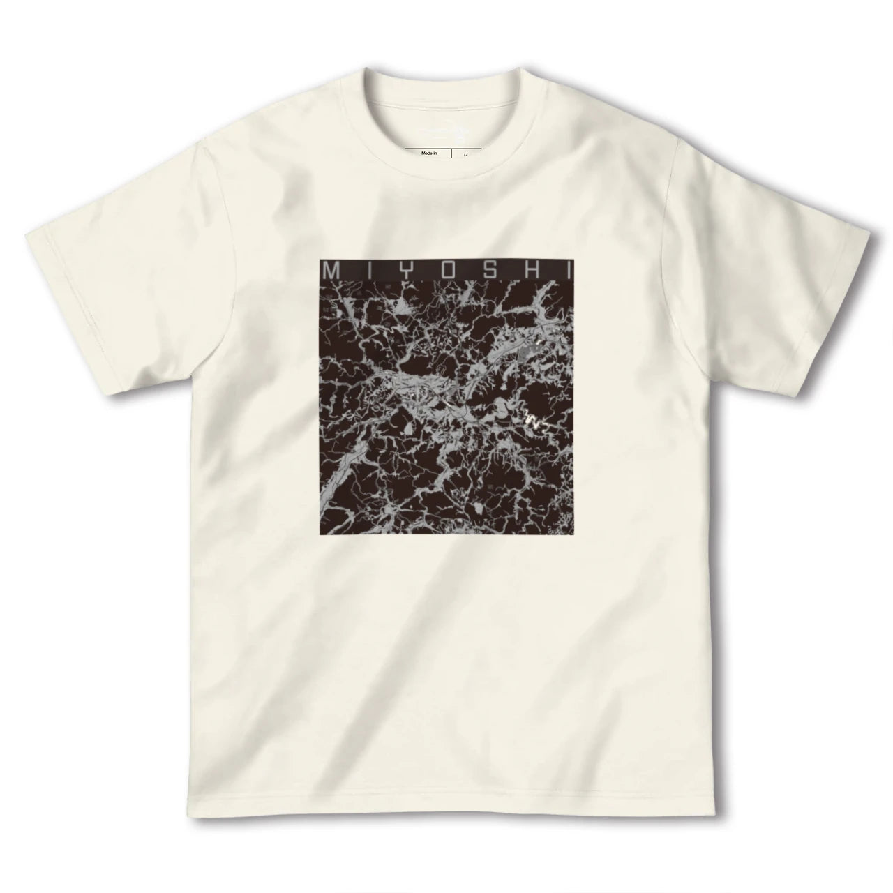 【三次(広島県)】地図柄ヘビーウェイトTシャツ