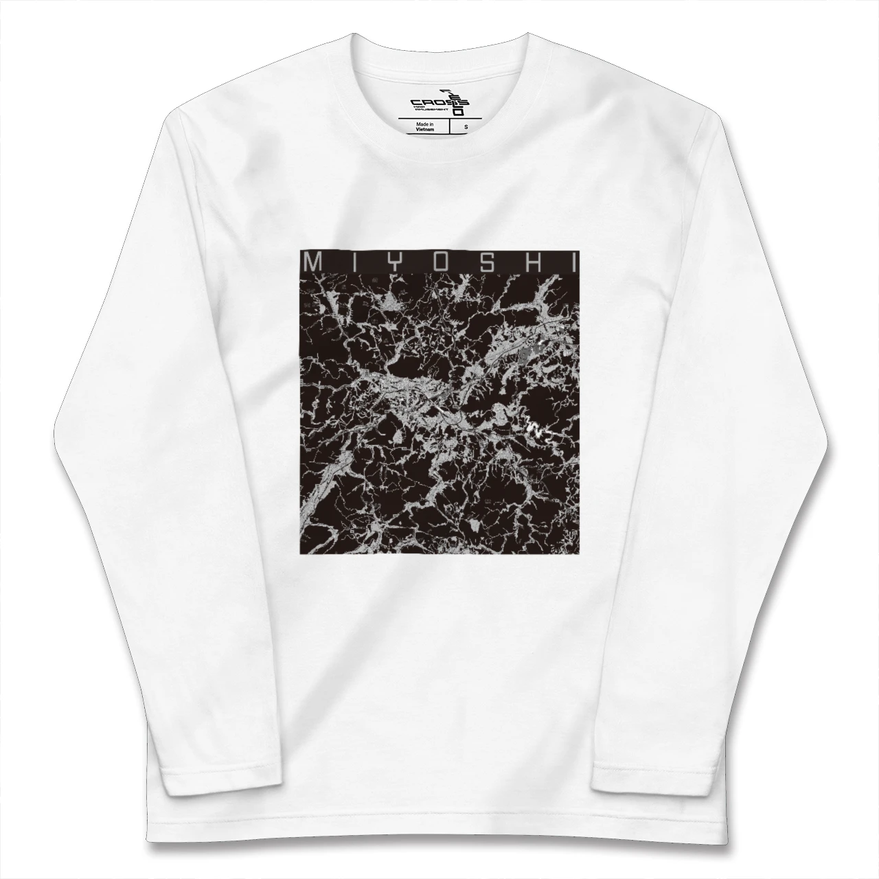 【三次(広島県)】地図柄ロングスリーブTシャツ