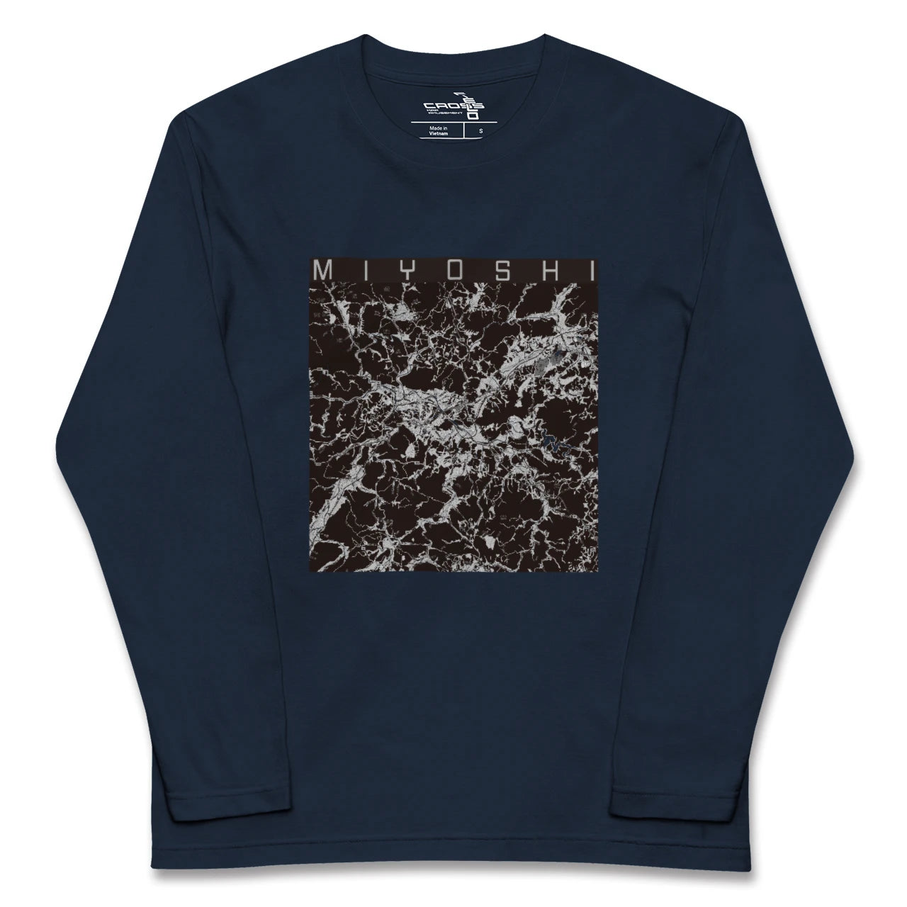 【三次(広島県)】地図柄ロングスリーブTシャツ
