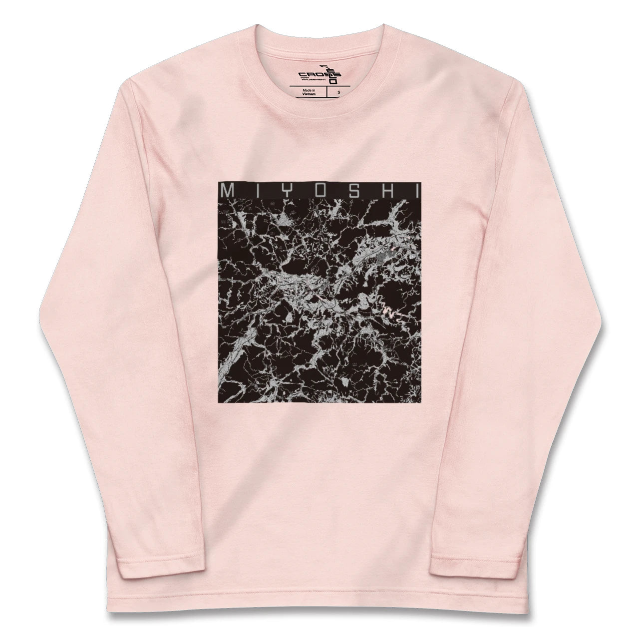 【三次(広島県)】地図柄ロングスリーブTシャツ