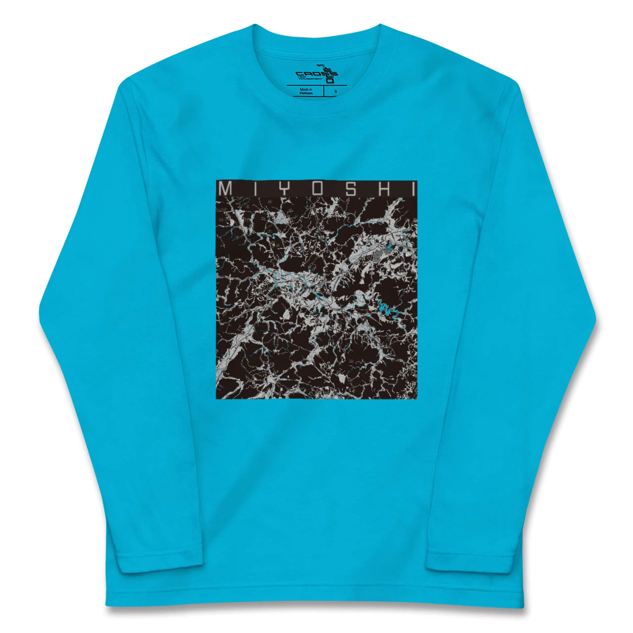 【三次(広島県)】地図柄ロングスリーブTシャツ
