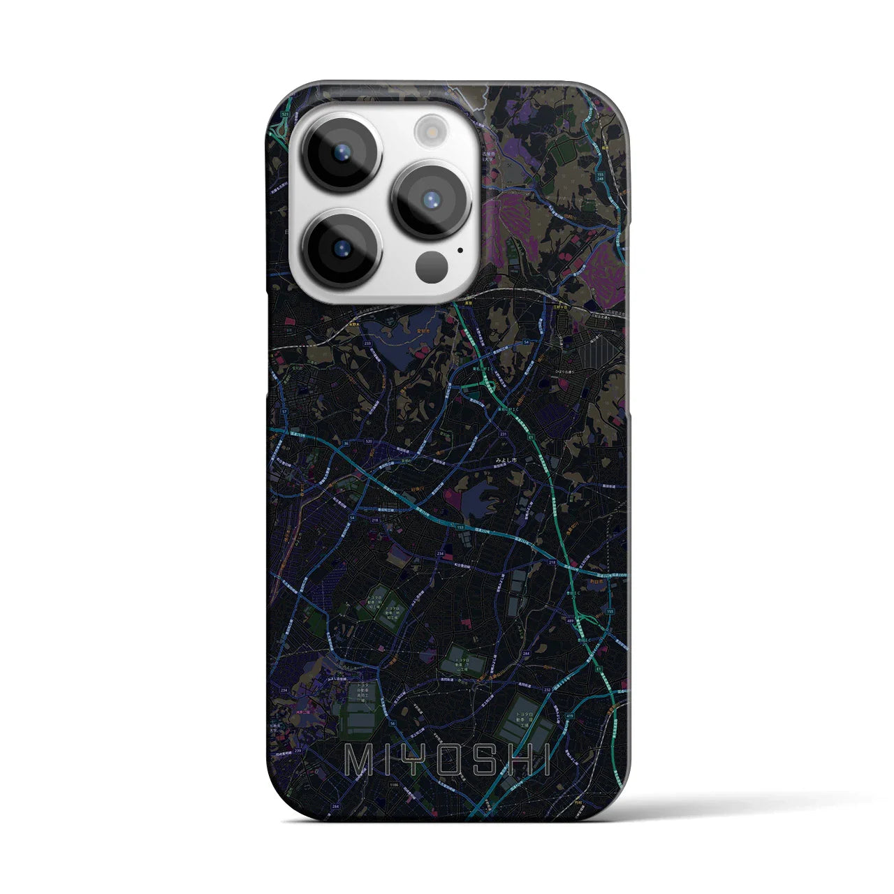 【みよし(愛知県)】地図柄iPhoneケース(バックカバータイプ)