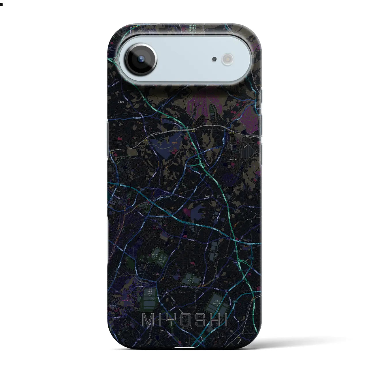 【みよし(愛知県)】地図柄iPhoneケース(バックカバータイプ)