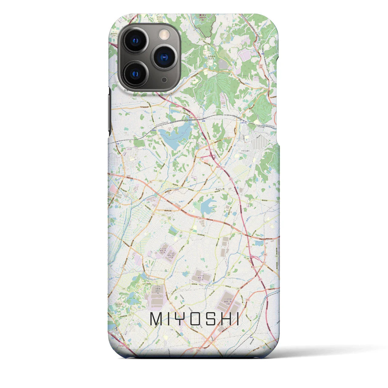 【みよし(愛知県)】地図柄iPhoneケース(バックカバータイプ)