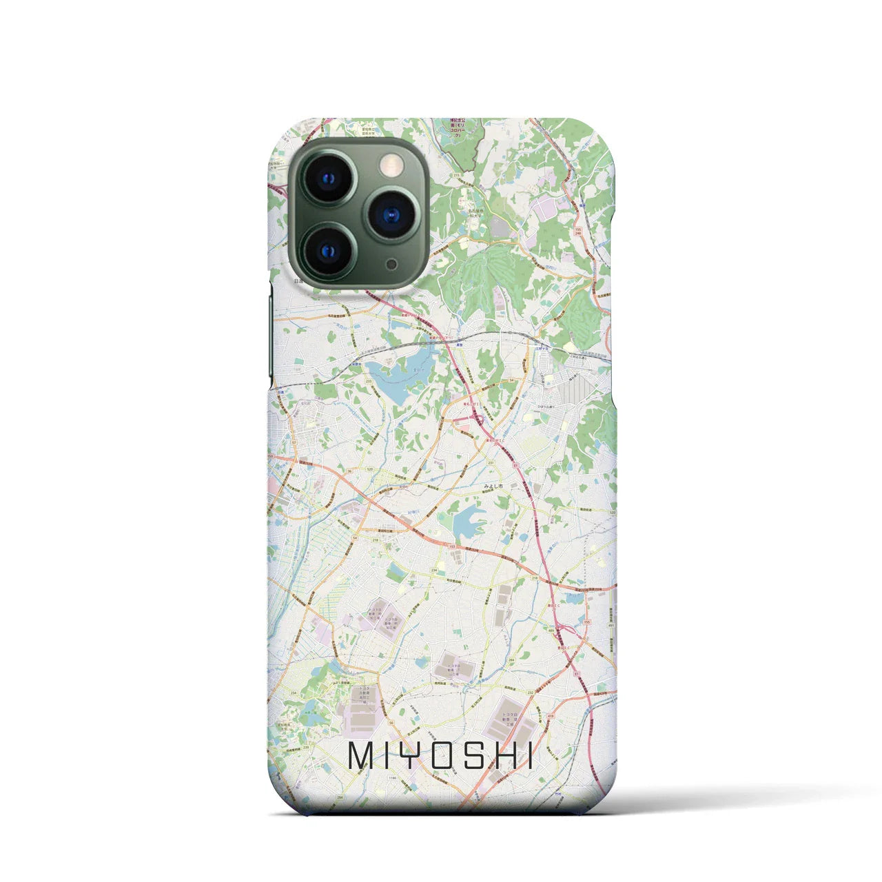 【みよし(愛知県)】地図柄iPhoneケース(バックカバータイプ)