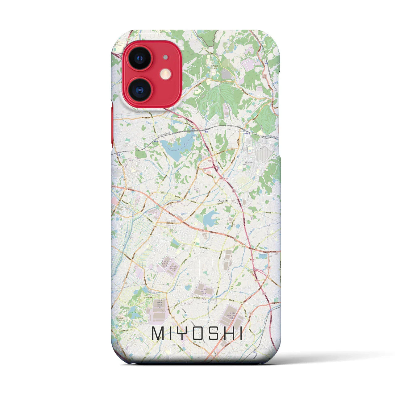 【みよし(愛知県)】地図柄iPhoneケース(バックカバータイプ)