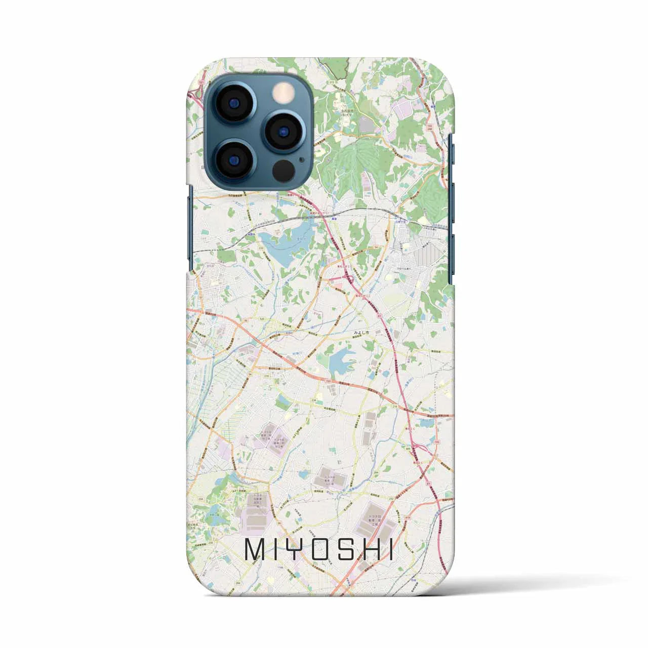 【みよし(愛知県)】地図柄iPhoneケース(バックカバータイプ)