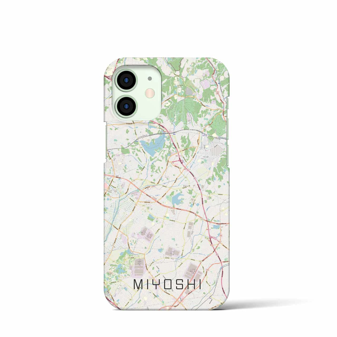 【みよし(愛知県)】地図柄iPhoneケース(バックカバータイプ)