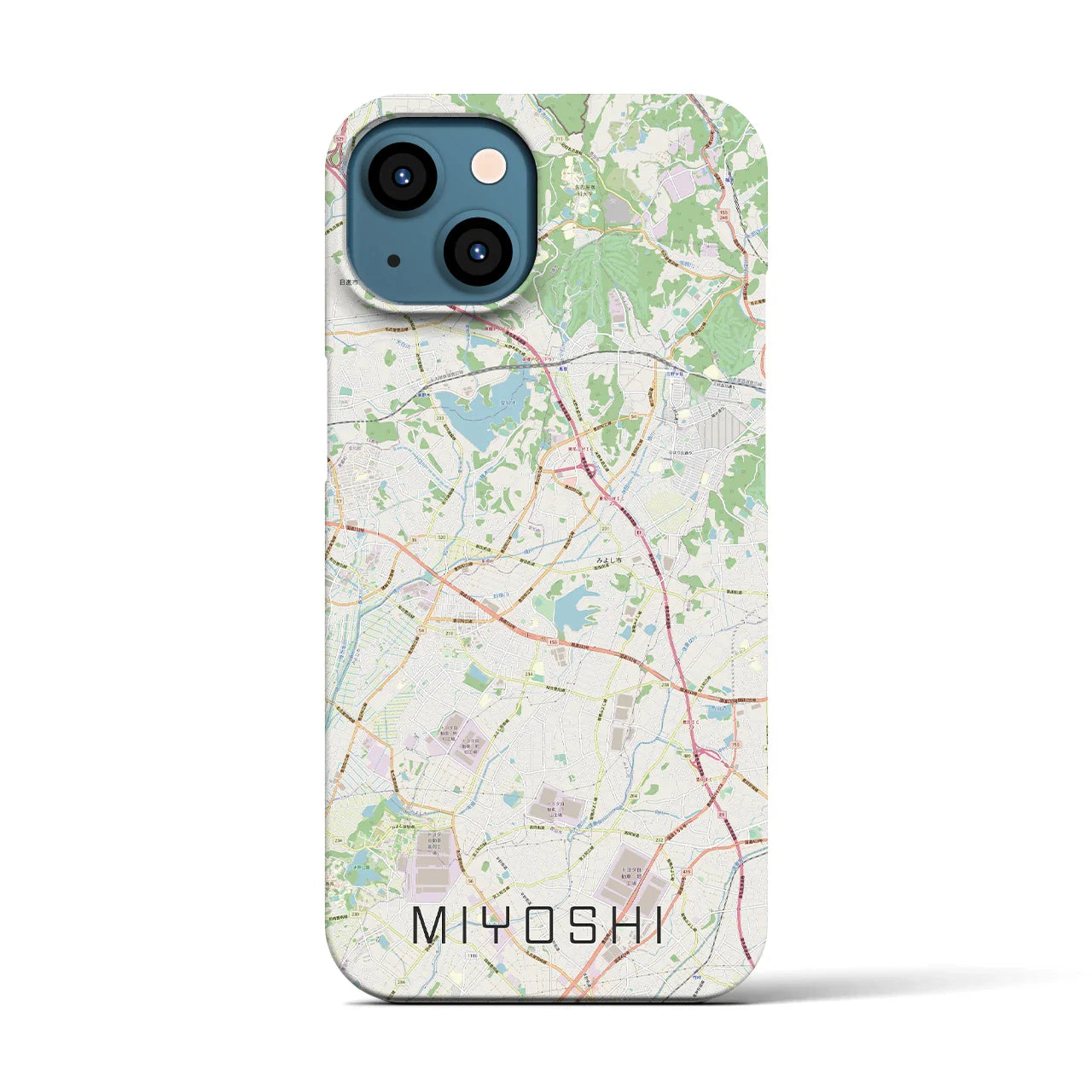 【みよし(愛知県)】地図柄iPhoneケース(バックカバータイプ)