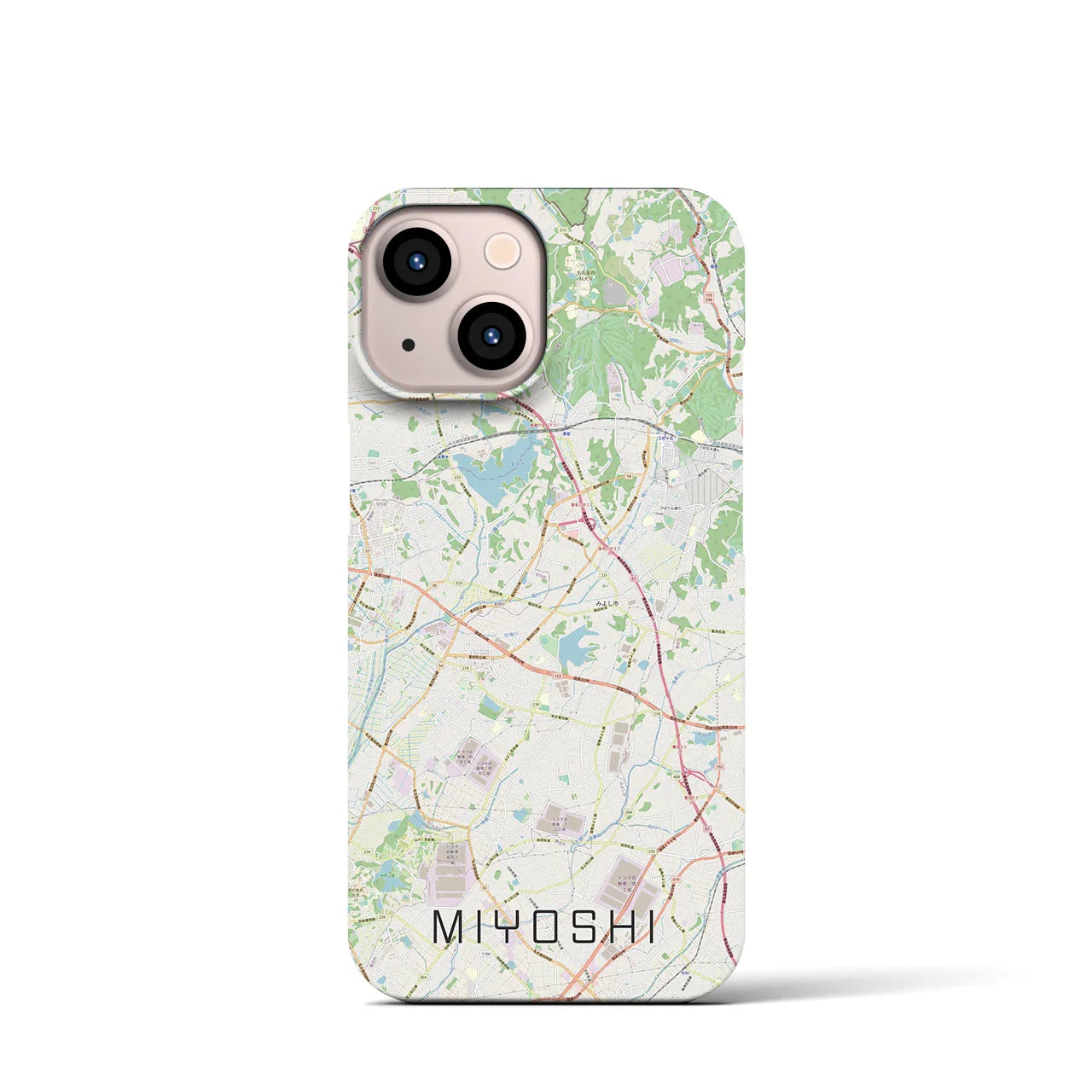 【みよし(愛知県)】地図柄iPhoneケース(バックカバータイプ)