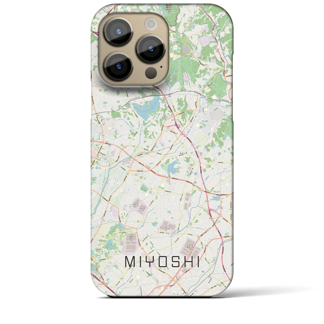 【みよし(愛知県)】地図柄iPhoneケース(バックカバータイプ)