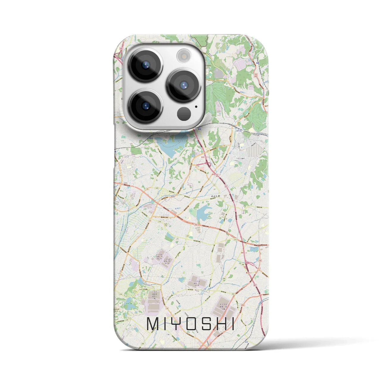 【みよし(愛知県)】地図柄iPhoneケース(バックカバータイプ)